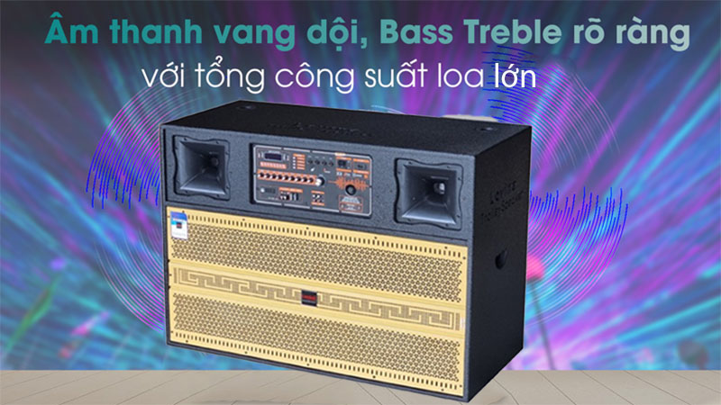 Công suất lớn của Loa tủ kéo bình Lovina KB2016A