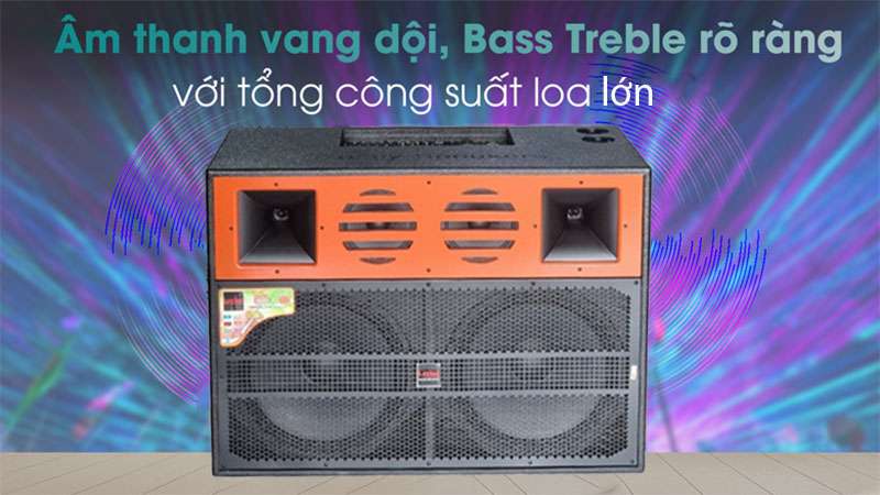 Công suất loa lớn của Loa tủ kéo bình Lovina KB2020C