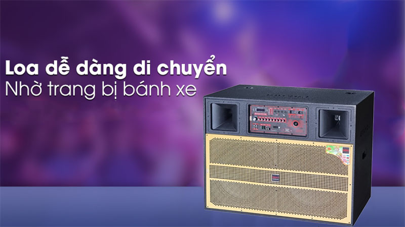 Thiết kế bánh xe của Loa tủ kéo bình Lovina KB21803