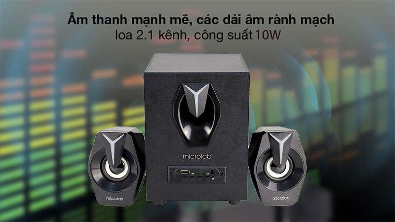 Loa vi tính Bluetooth Microlab G-100BT 2.1 - Hàng chính hãng