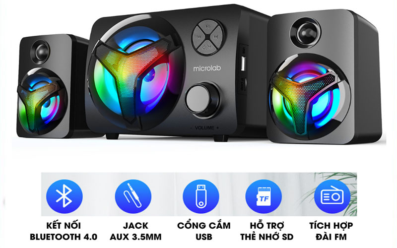 Loa vi tính Bluetooth Microlab U210 - Hàng chính hãng