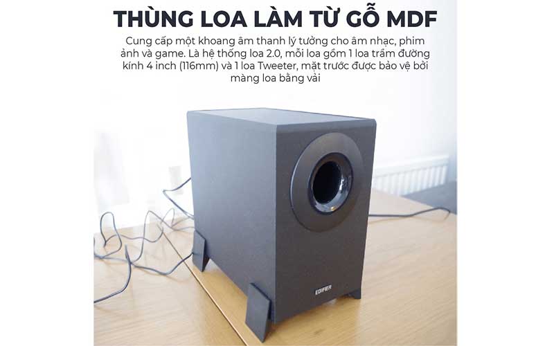 Chất liệu thùng của Loa vi tính Edifier M1360