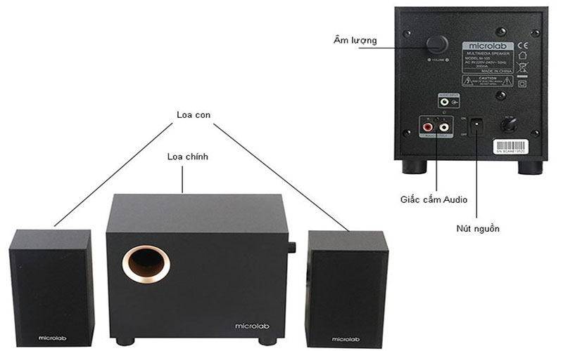 Loa máy tính Microlab M105