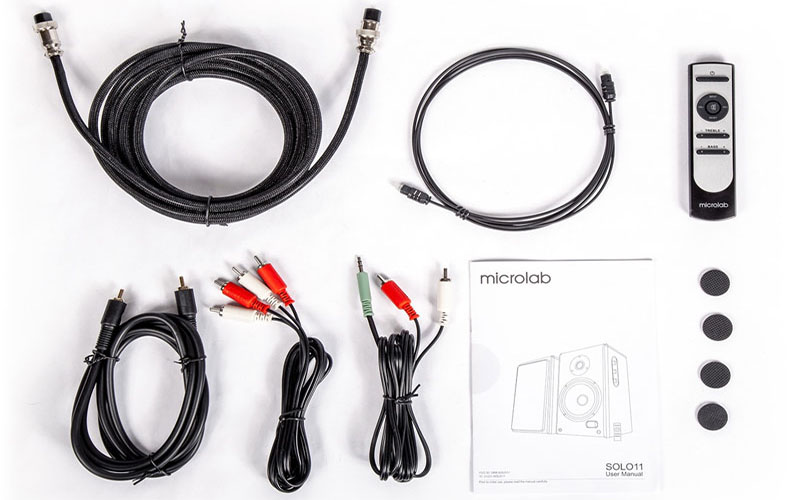 Bộ phụ kiện của Loa vi tính Microlap SOLO 11