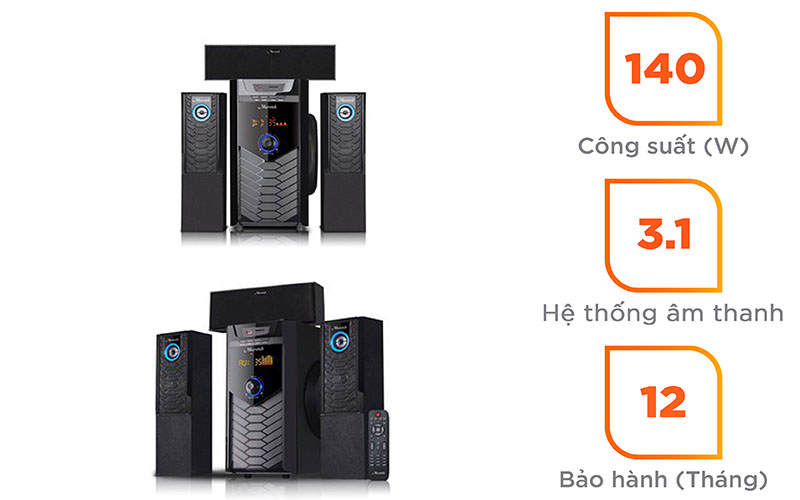 Loa vi tính Microtek X-218BT - Hàng chính hãng