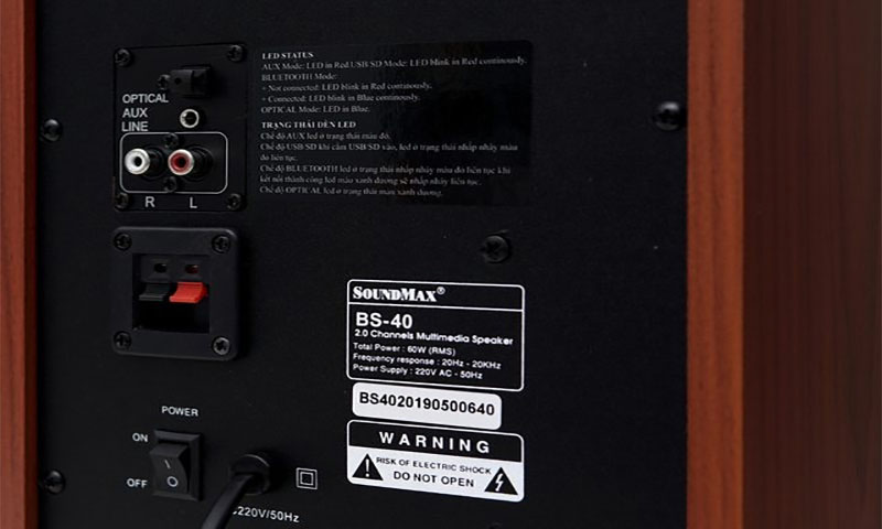 Loa vi tính SoundMax BS-40/2.0 - Hàng chính hãng