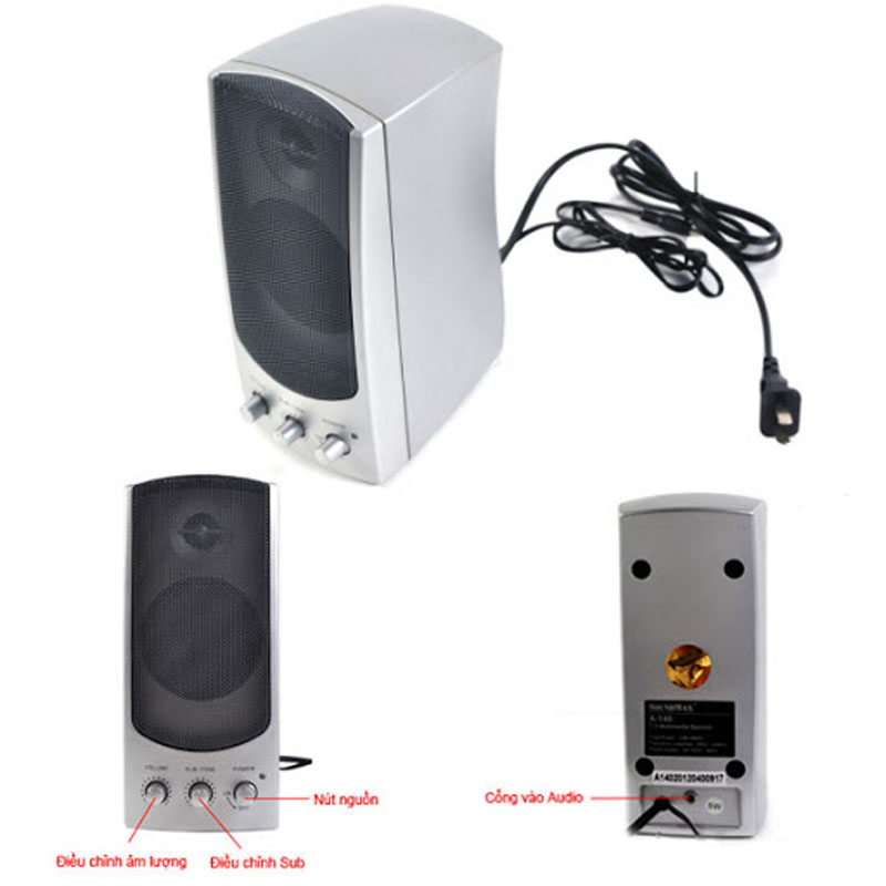 Loa vi tính SoundMax A140 2.0 - Hàng chính hãng