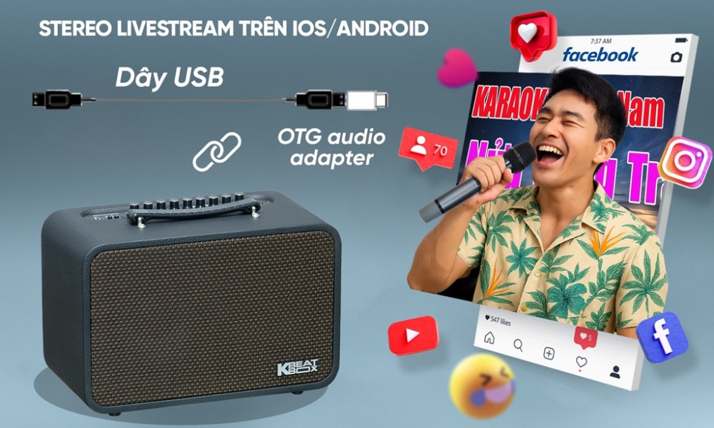 Dễ dàng kết nối và truyền dữ liệu âm thanh qua ngõ USB