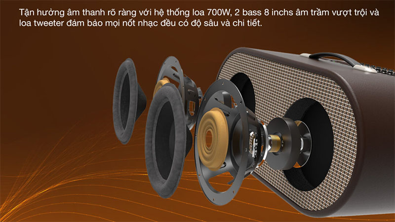 Loa xách tay Dalton K208C - Hàng chính hãng