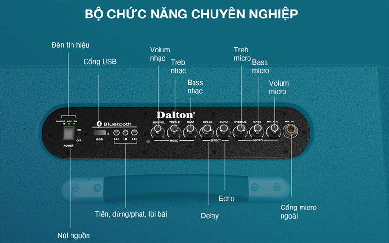 Loa xách tay Dalton K210H - Hàng chính hãng