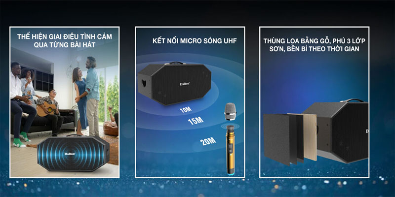 Loa xách tay Dalton K210H - Hàng chính hãng