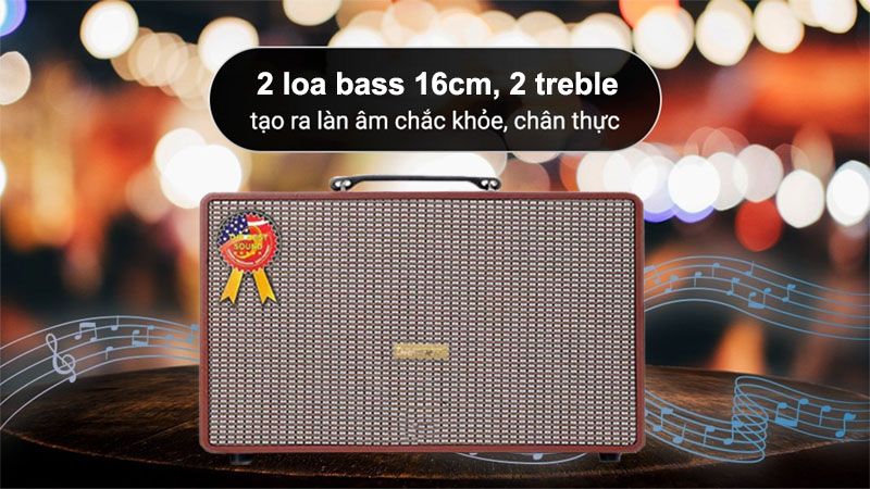 Cấu trúc của Loa xách tay Thunder T-26PRO