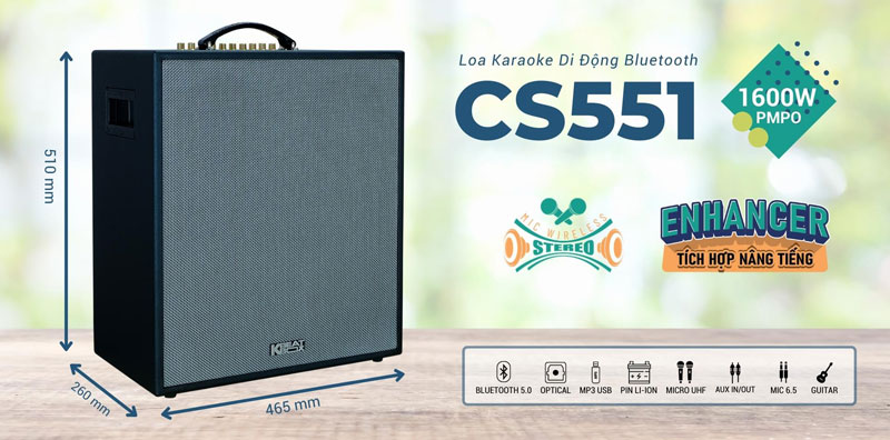 Loa xách tay Acnos CS451 PLUS - Hàng chính hãng