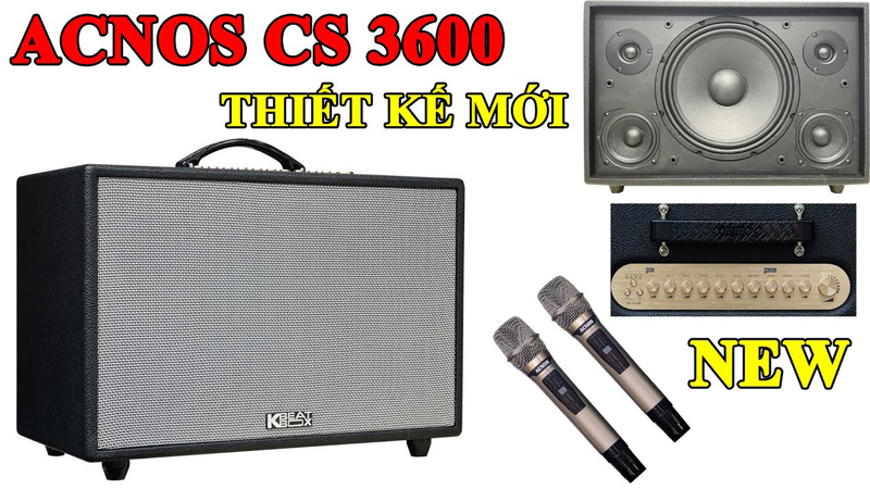 Loa xách tay Acnos CS3600 - Hàng chính hãng