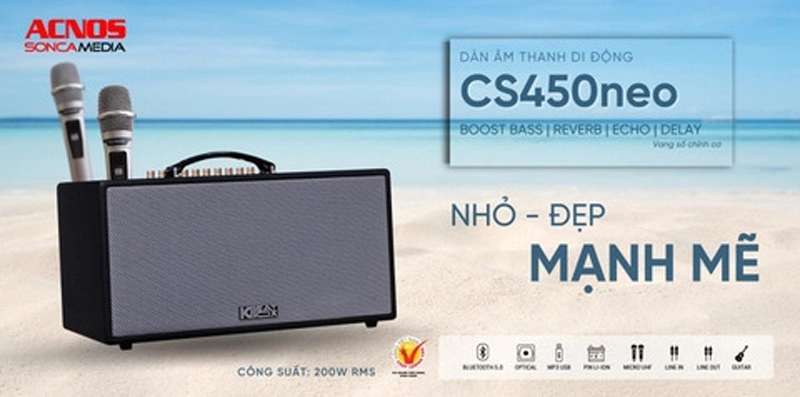 Loa xách tay Acnos CS450 NEO - Hàng chính hãng