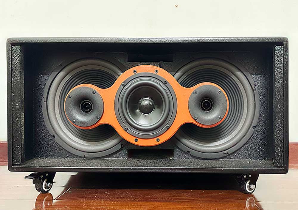 Loa xách tay bass đôi 25cm Karaoke Pro Audio V216HQ - Hàng chính hãng