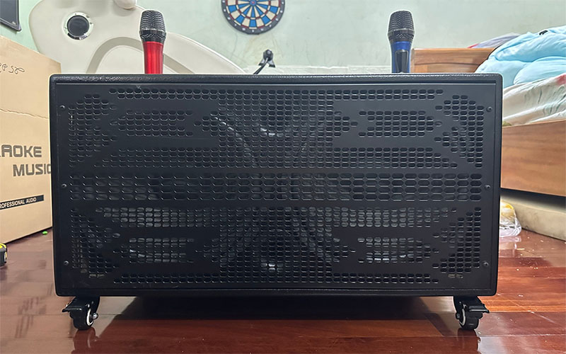 Loa xách tay bass đôi 30cm Karaoke Pro Audio DSP21