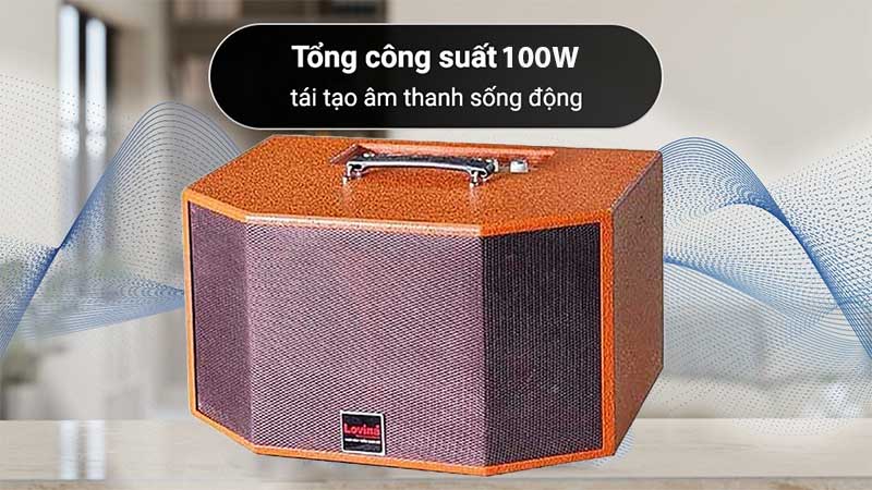 Tổng công suất của Loa xách tay di động Lovina KB207