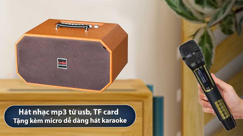 Micro không dây của Loa xách tay di động Lovina KB208