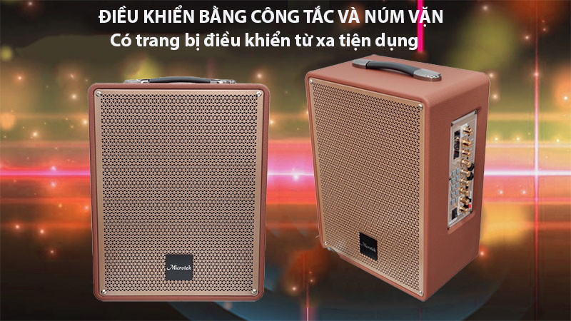 Điều khiển của Loa xách tay di động Microtek MTK-86