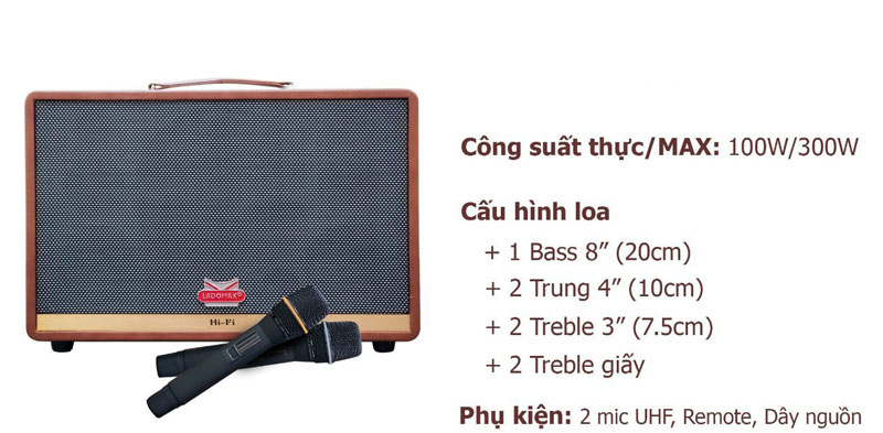 Loa xách tay Ladomax H-120 - Hàng chính hãng