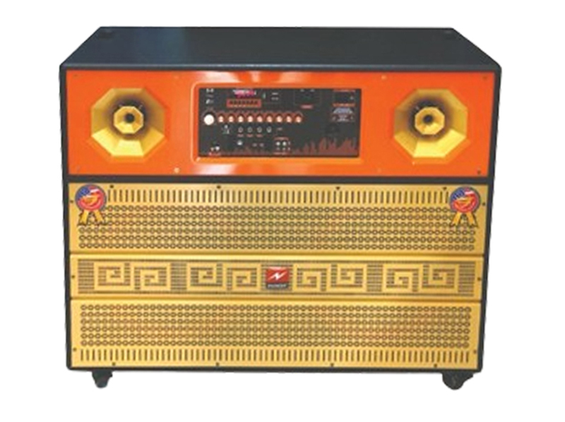 Thùng loa bằng gỗ cap cấp được sơn gai đen sang trọng, chống bám bẩn, chống nước, chắc chắn