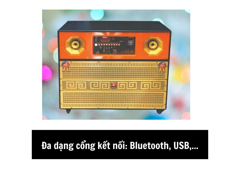 Đa dạng cổng kết nối, cho bạn có thể ghép nối nhạc với nhieuf thiết bị khác nhau