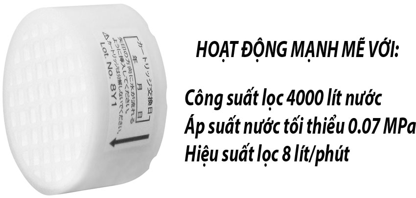 Lõi lọc nước dành cho vòi sen tắm Cleansui ESC11 - Hàng chính hãng