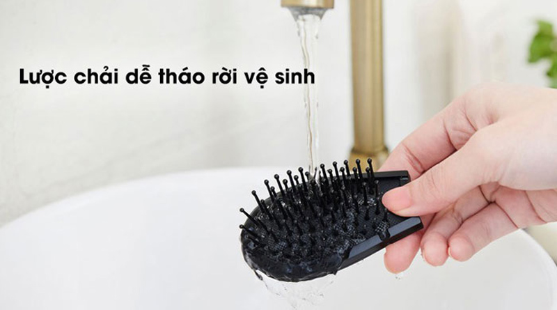 Mặt lược răng cưa dễ tháo rời giúp vệ sinh dễ dàng