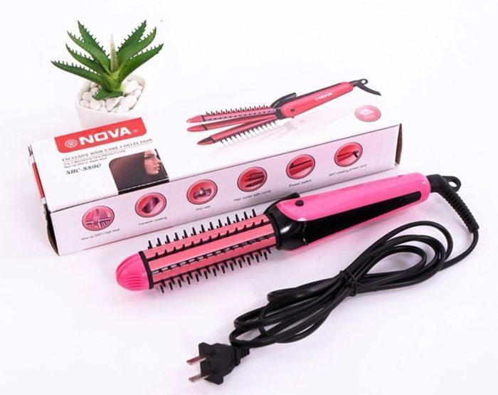 Lược điện đa năng 3 trong 1 Nova NHC-8890 - Hàng chính hãng