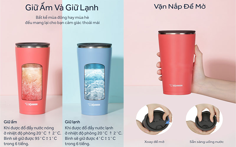 Ly giữ nhiệt Zojirushi SX-FSE45 - Hàng chính hãng