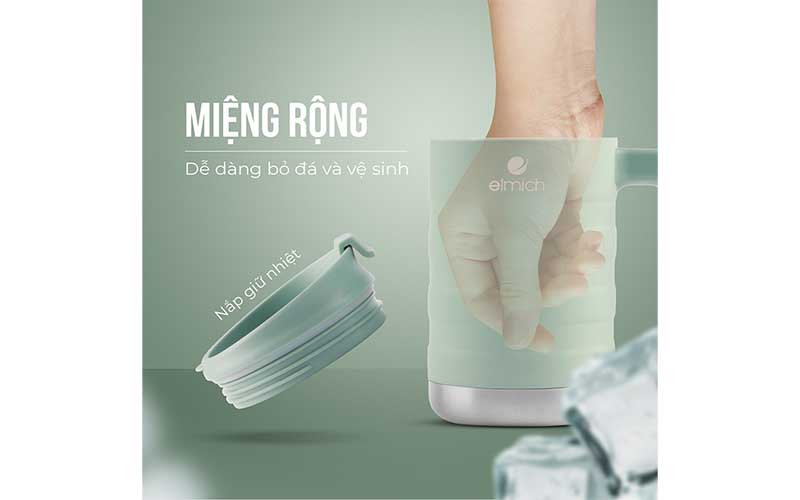 Ly giữ nhiệt inox Elmich EL8008 - Hàng chính hãng