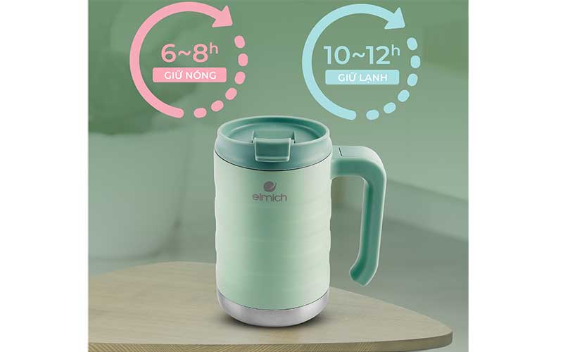 Ly giữ nhiệt inox Elmich EL8008 - Hàng chính hãng