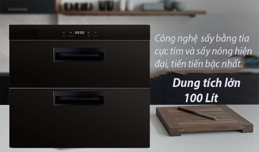 Máy sấy bát âm tủ Binova BI-333-MSI - Hàng chính hãng