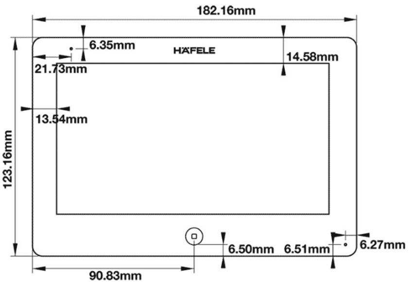 Màn hình chuông cửa Hafele SLEEK 7 INCH 959.23.082 - Hàng chính hãng