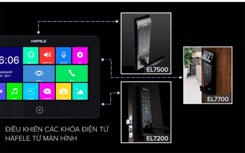 Màn hình chuông cửa Hafele SLEEK 7 INCH 959.23.082 - Hàng chính hãng