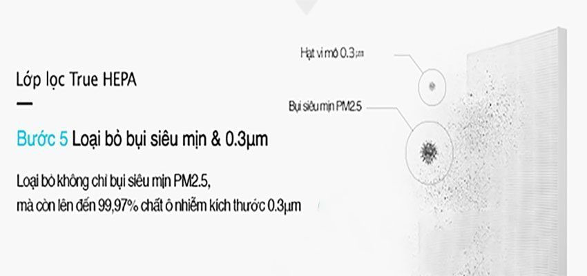 Bộ lọc true HEPA của Bộ màng lọc máy lọc không khí Winix Zero-S