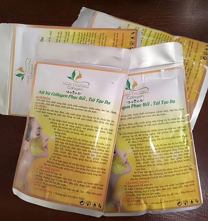 Mặt nạ collagen tái tạo da Hoài Thương Organic - Hàng chính hãng