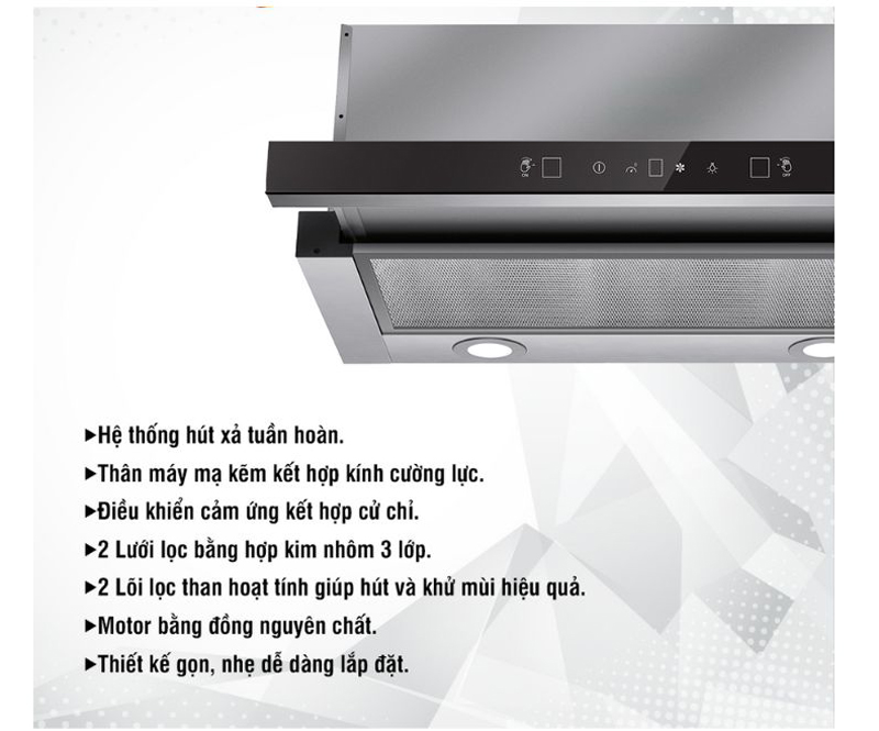 Máy hút mùi âm tủ Kieler KL–HA 223 - Hàng chính hãng