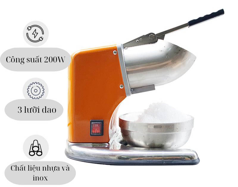 Máy bào đá tuyết RiriHong SB-100, trợ thủ đắc lực cho kinh doanh thức uống