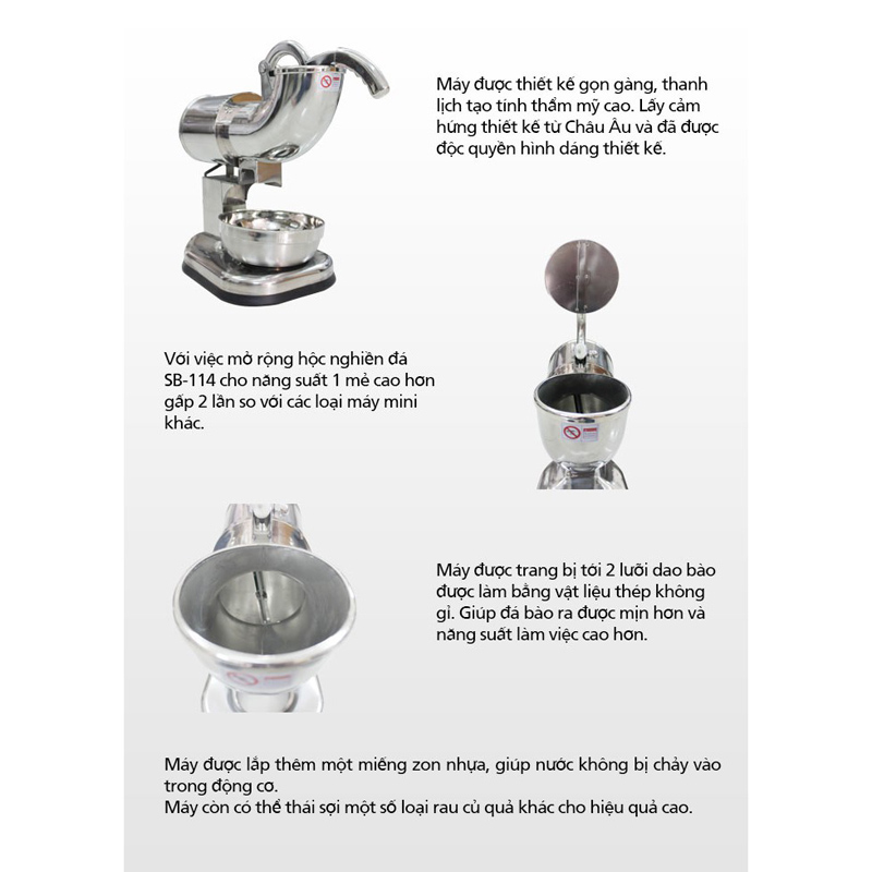 Máy bào đá Zukun ZY-SB114 - Hàng chính hãng