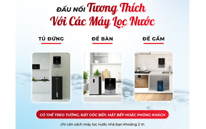 Máy biến đổi nước RO thành nước ion kiềm tươi Makano MN068 - Hàng chính hãng