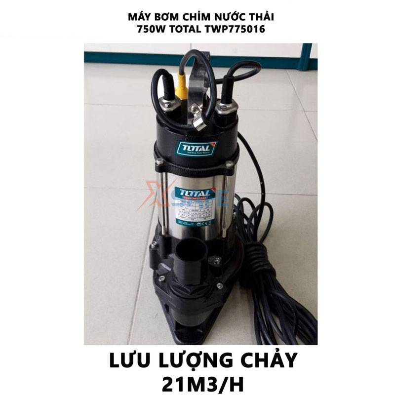 Máy bơm chìm nước thải Total TWP775016 - Hàng chính hãng