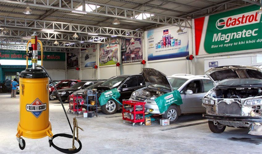 Tiện ích của máy bơm mỡ khí nén 30 lít Kocu GZ-A9