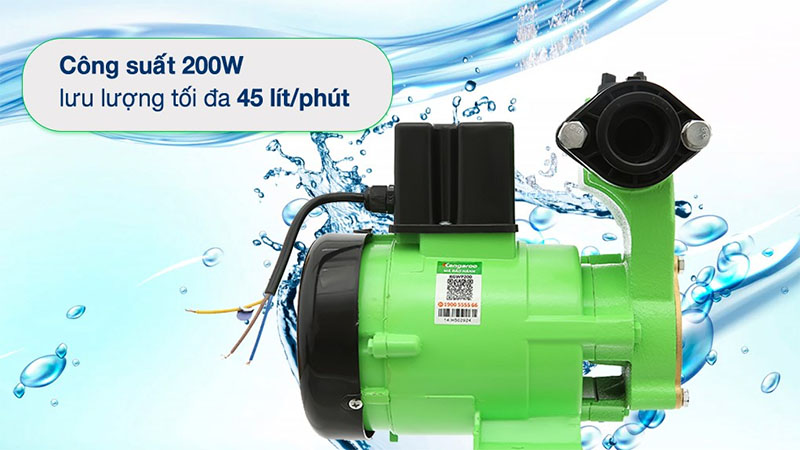 Công suất của Máy bơm nước chân không Kangaroo KGWP200