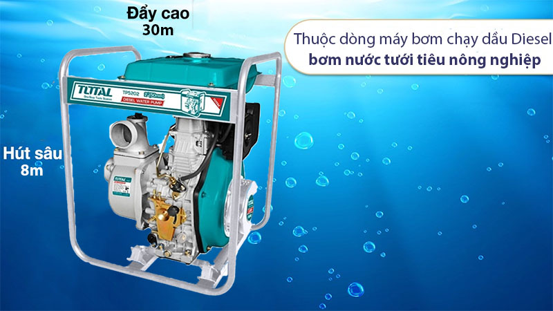 Máy bơm nước chạy dầu Diesel Total TP5202 - Hàng chính hãng