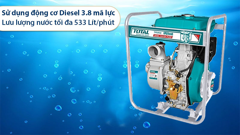 Máy bơm nước chạy dầu Diesel Total TP5202 - Hàng chính hãng