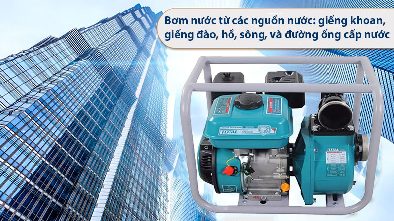Chức năng của Máy bơm nước chạy dầu Diesel Total TP5302