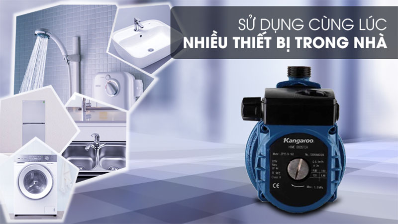 Máy bơm nước tăng áp Kangaroo KG125ZP - Hàng chính hãng