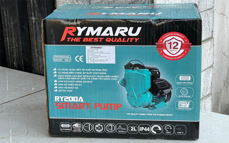 Máy bơm nước tăng áp Rymaru RY200A - Hàng chính hãng